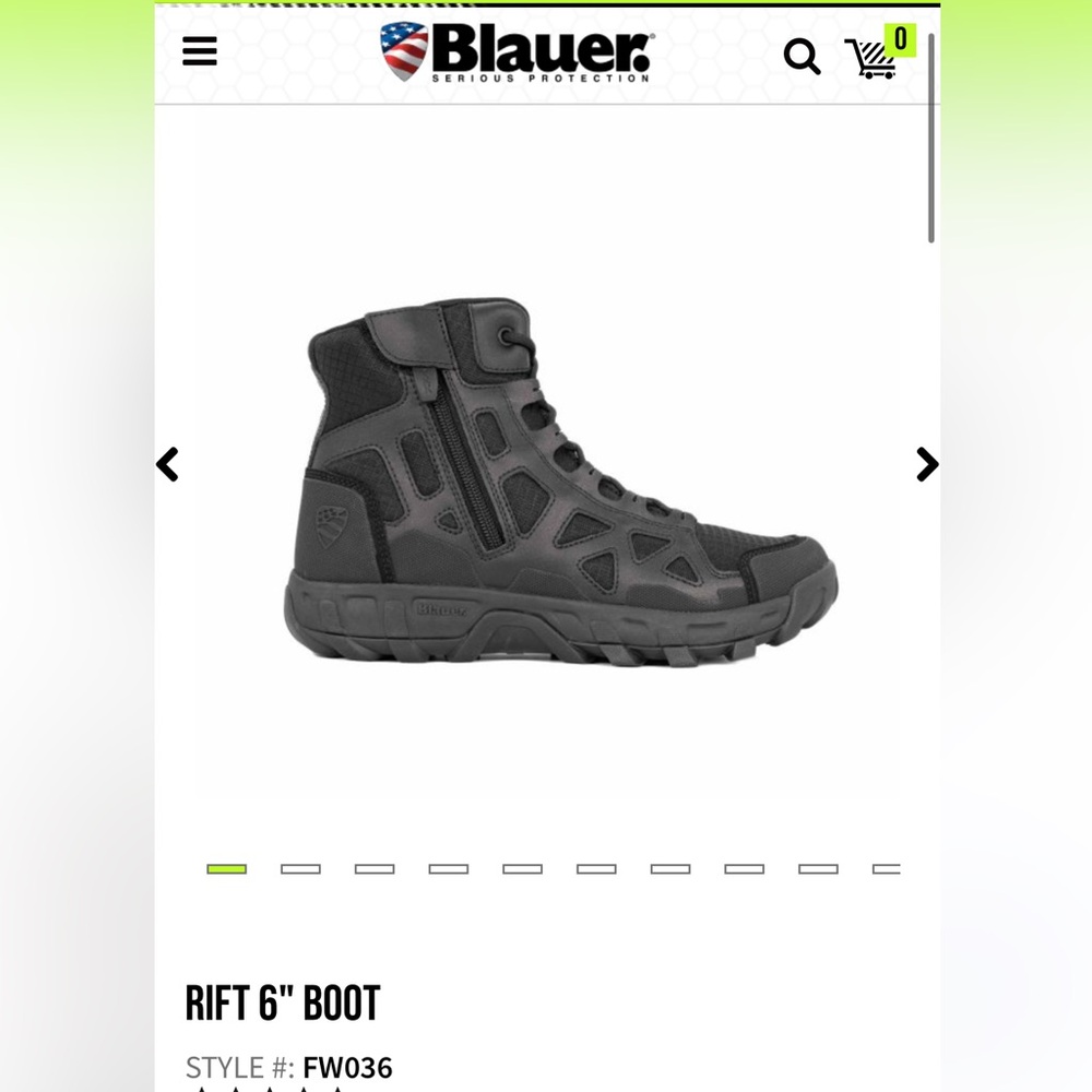 Brand New Never Worn  6” inch Blauer Rift Boots